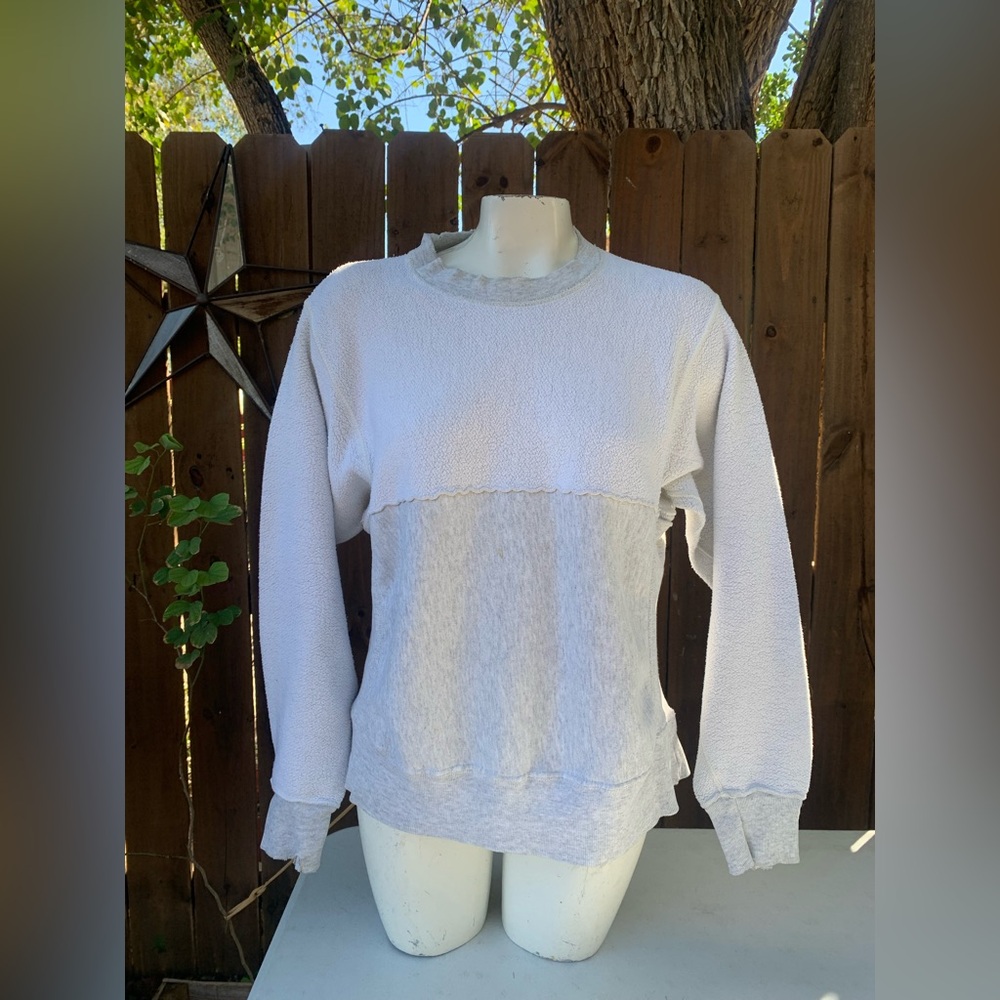 Vintage CDG New York City Gray Distressed sweatshirt size Medium.